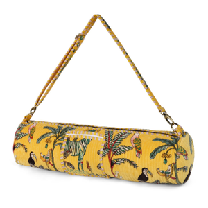 The Velvet Jungle Yoga Bag In Yellow