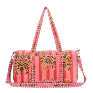 The Velvet Tibetan Tiger Weekender In Pink