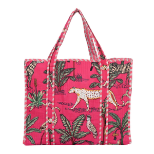 The Jungle Tote In Hot Pink