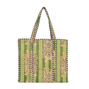 The Tibetan Tiger Tote In Green