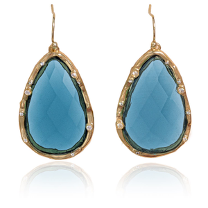 Timeless Nature's Beauty Teardrop Earrings Blue