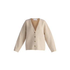 Two-Tone Cardigan In Cream (L/XL)