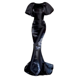 Valentina Strapless Corset Gown With Stole (M)