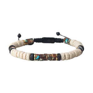 Vanguard Lava Bead Men's Bracelet (9")