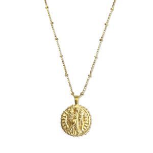 Virgo Zodiac Manifesting Necklace *Double Sided* - Gold Vermeil