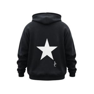 Brooklyn White Glitter Star Hoodie (S)