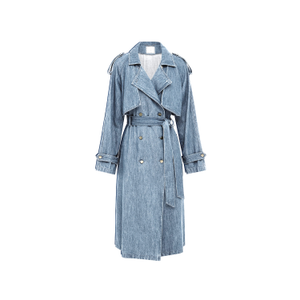 Wild Skies Denim Trench - Stonewash (L)