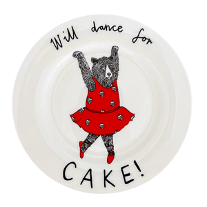 Will Dance For Cake Side Plate