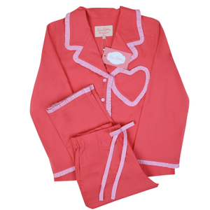 Dolce Rosa Coral & Pink Pyjama Set (L)