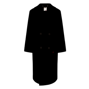 Wool Long Coat - Black (L)