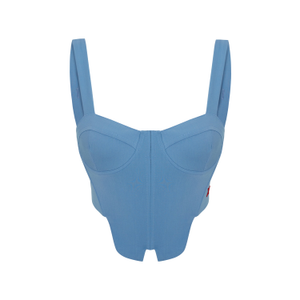 Woven Corset Top Baby Blue (M)