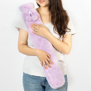 Stay Cosy Long Hot Water Bottle Lilac
