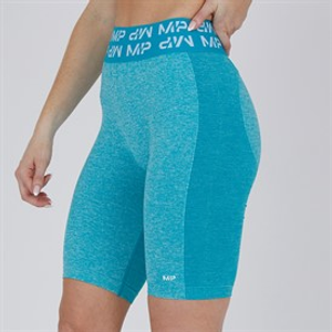 MYPROTEIN Womens High Waisted Cycling Shorts Blue