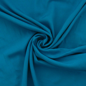 Tissu popeline de viscose - Bleu petrole