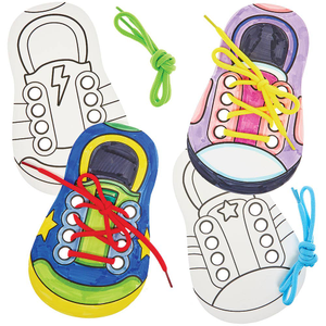 Apprends à nouer tes lacets Kits de coloriage