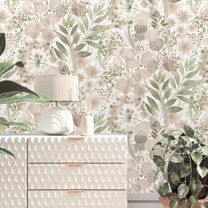 Erismann Secret Grove Floral Pink/Green Wallpaper - 10506-05