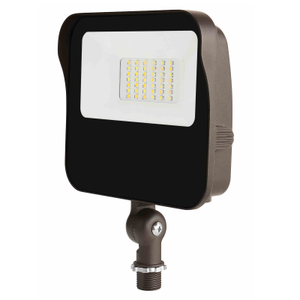 27W LED Flood Light w/ Photocell | 3,600 Lumens | Knuckle Mount | Selectable CCT | FD11 Series | CLL