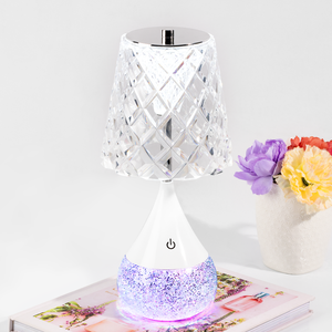 Glitter Base Table Lamp - Violet