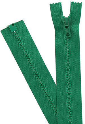 Fermeture éclair séparable synthétique - Vert émeraude