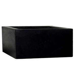 Polystone Contemporary Low Box - Slate Black - 400 x 400 x 200 (H)mm