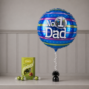 No.1 Dad Balloon and Lindt Chocolate Gift Set