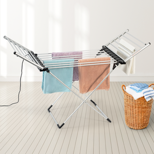 Stay Cosy Foldable Heated Clothes Airer with Digital Display | 12m Drying Space