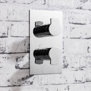 Crosswater Wisp 1 Outlet, 2 Handle Concealed Thermostatic Shower Valve in Chrome