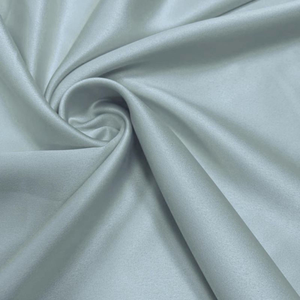 Tissu satin extensible - Gris perle