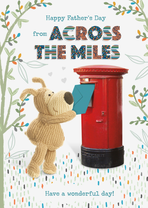 Boofle From Across The Miles Patterned Fatherâ€™s Day Card
