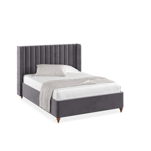 Bloomsbury Double Ottoman Storage Bed in Sunningdale Granite Fabric