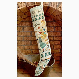 Skating Santa Stocking