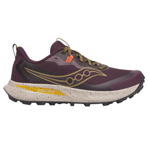 Saucony Mens Peregrine 15 - Wine/Kodiak - Trail - AW25