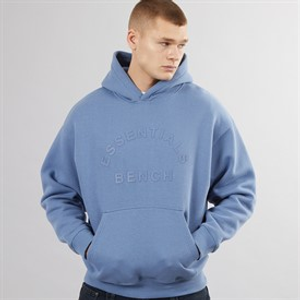 Bench Mens Olato Oversized Hoodie Slate Blue