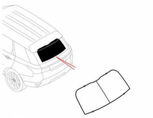 VPLWS0217 - Range Rover Sport L494 Sunshade - For Rear Screen - Genuine Land Rover