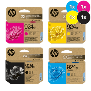 HP 924e Printer Cartridge Bundle - [1 x Cyan, Magenta, Yellow, Black]