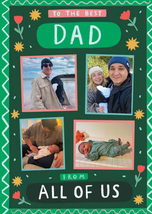 To The Best Dad From All Of Us Photo Upload Father's Day Card