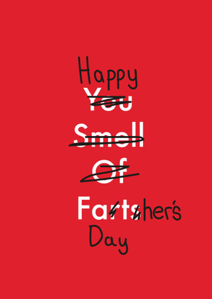 Happy Father’s Day Humour Typographic Card