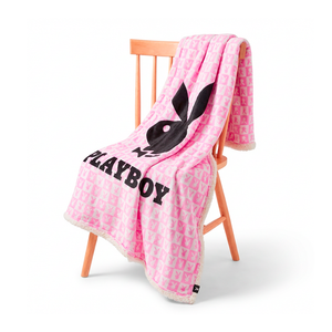 Playboy Bunny Plush Winter Throw 160 x 120 cm