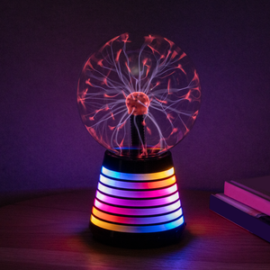 Plasma Ball Light with Rainbow Base
