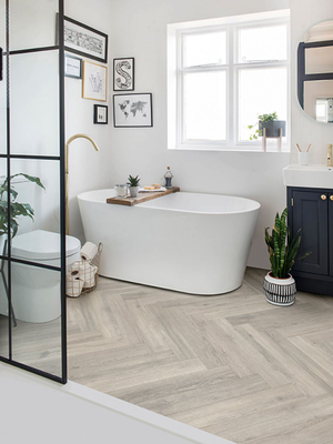 Polyflor Camaro RigidCore Westchester Oak Herringbone LVT RPQ4141