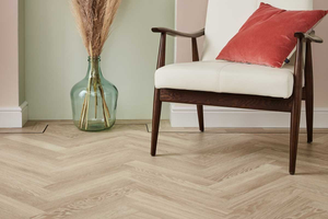 Karndean Knight Tile Dutch Limed Oak Gluedown Herringbone LVT SM-KP154