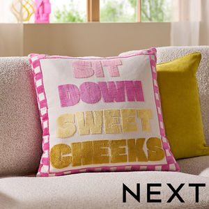 NEXT Bright Sweet Cheeks Velvet Cushion