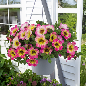 Calibrachoa Early Diva Cherry | 3 x 6cm Garden Ready Biodegradable Potted Plants