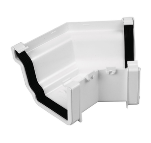 Marshall Tufflex White Ogee 128mm External Angle 135°