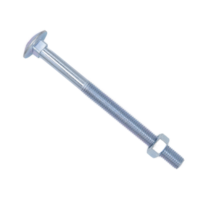 Coach Bolts M10 x 120mm Zinc Plated with Nuts Pack of 25