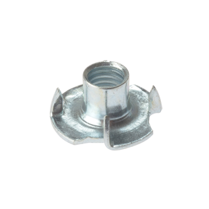 M10 Tee Nut 4 Prong Zinc Plated Pack of 100