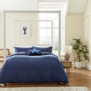 DOUBLE DUVET COVER Jersey Navy