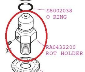 Yaesu RA0432200 rot holder is designed specifically for the Yaesu ATAS-120 antenna.