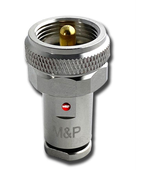 UHF Male PL259 Solder Connector – Compatible with HYPERFLEX 5 / .212"
