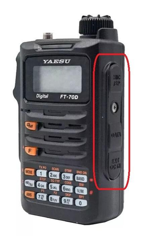 Yaesu Replacement RA6123400 Rubber Side Cover for Yaesu FT70D Handheld